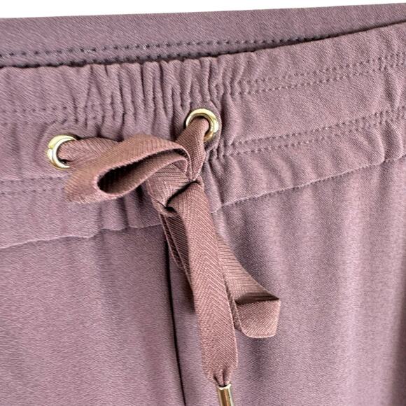 Joie Mauve Purple Drawstring Waist Straight Leg Stretchy Casual Pull On Pants L - Picture 5 of 7